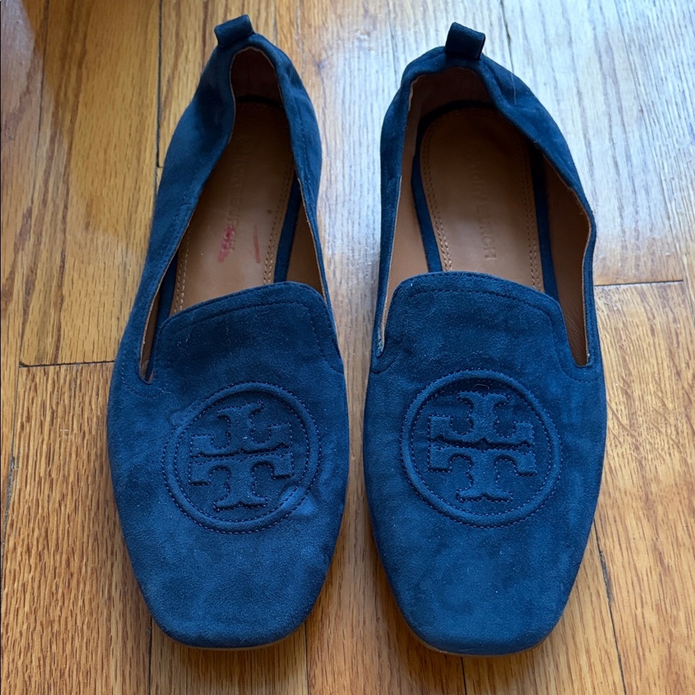Tory Burch Navy Suede women Slip-Ons
